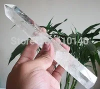 

00R08042 long NATURAL white QUARTZ CRYSTAL POINT famous powerful HEALING @