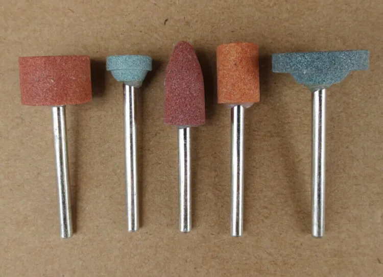

5pcs/Lot Chain Saw Sharpening Stone 3mm Shank Grinding Wheel Stone Buffing Round Wheel Dremel Rotary Tools Accessories