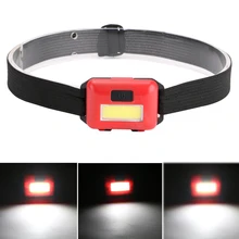 COB безопасный портативный супер яркий налобный фонарь для бега Водонепроницаемый Открытый ночной езды мини