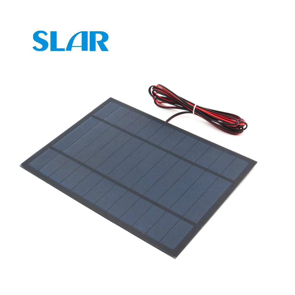 Solar Panel Polycrystalline Silicon 6V 6W with 200cm