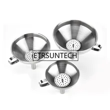 50 шт. функциональный Нержавеющая сталь масло для кухни мед, воронка со съемным фильтром/фильтр для духов жидкой воды инструменты