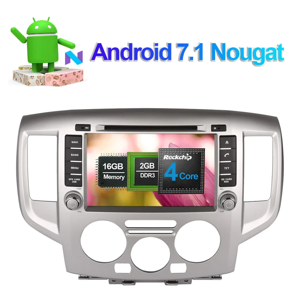 Perfect 8 Inch Android 8.0 Octa Core 4GB RAM Car GPS Navigation For Nissan NV200 2009- Car Radio Stereo DVD Multimedia Player WIFI 1