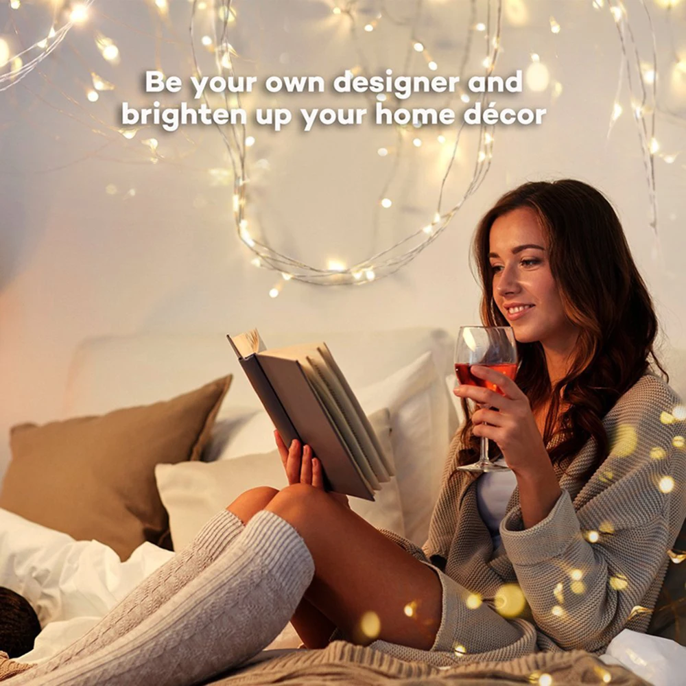 10m 20m 30m 50m Fada Luz Led String Férias Decoração do Casamento do Natal Ac220v à Prova d' Água ao ar Livre do Pátio Guirlanda de Luz 15 light garlands outdoor