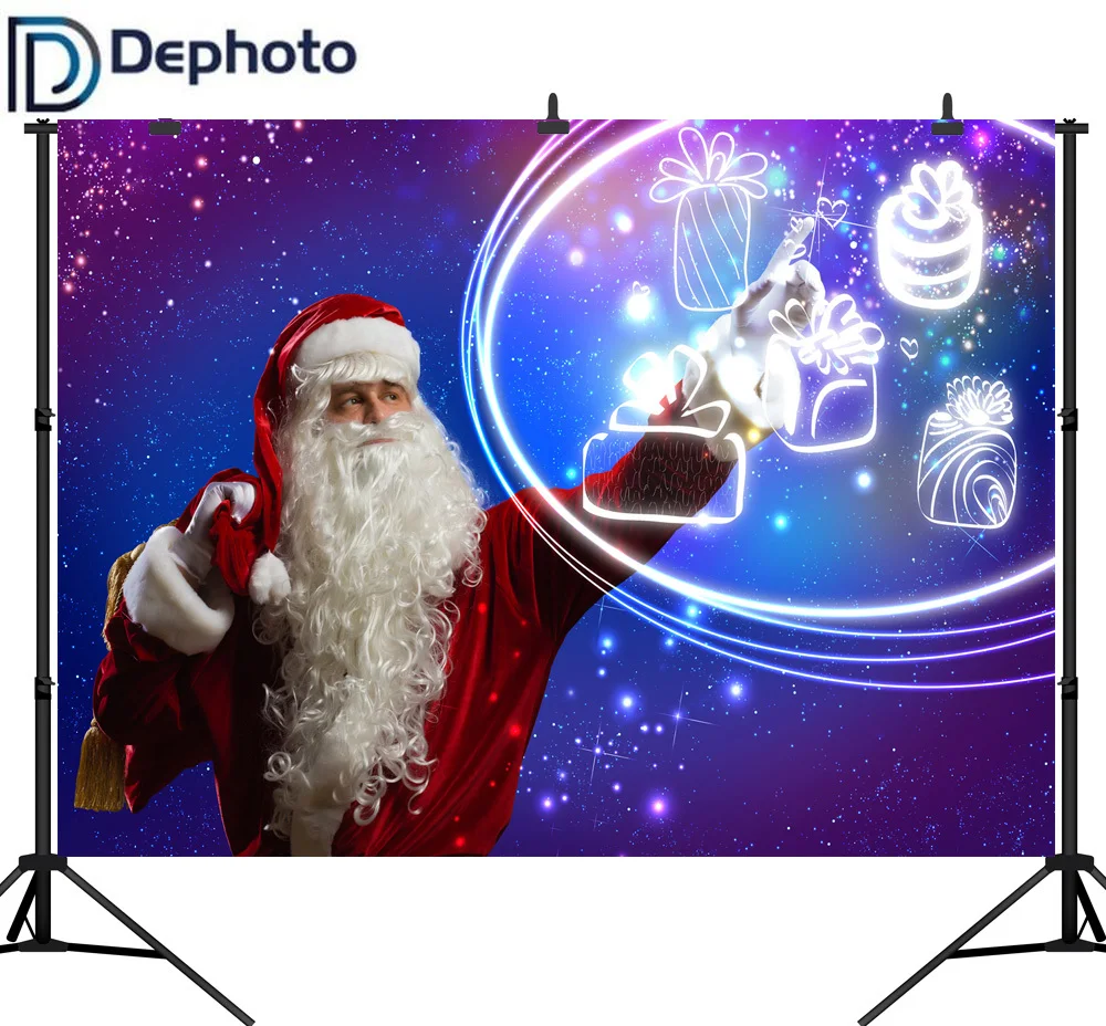 Dephoto зима Рождество Санта Клаус Детские Волшебные Вечерние фоны для фотосъемки