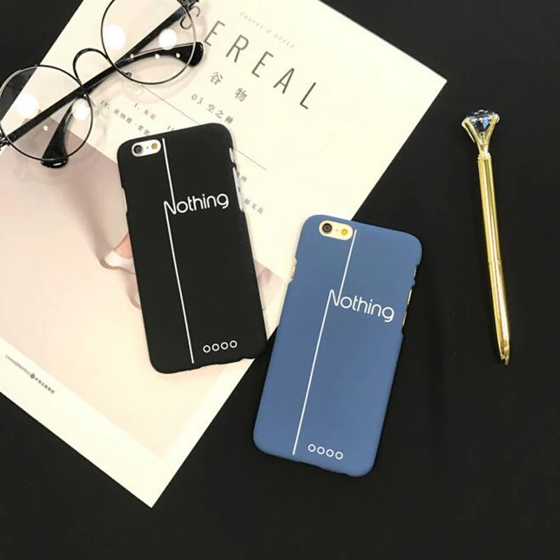

Cover For iphone 5 Nothing Quotes Printed PC Hard Plastic Case For iphone 6 S 6S 6Plus 7 7Plus 8Plus 8 Plus Phone Case