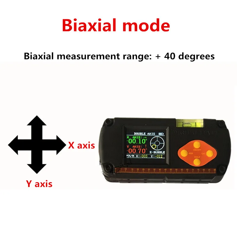 Высокоточный электронный уровень двойной вал цифровой дисплей угол измерительный прибор с цифровым дисплеем горизонтальная линейка Инклинометр XY угол
