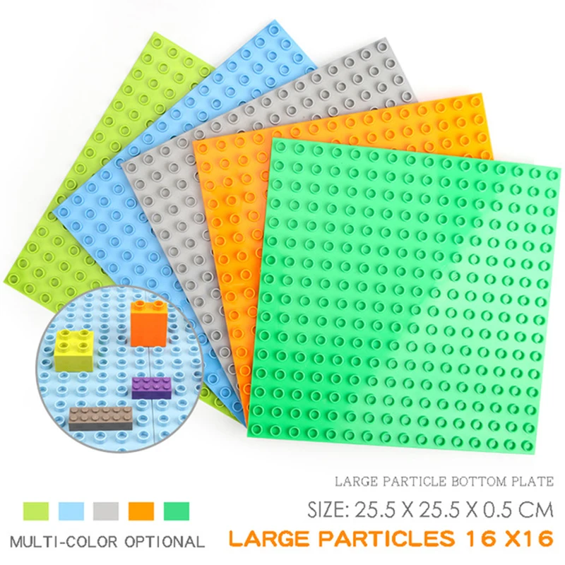 

Big Size Duple Building Blocks Base Plates Toys Compatible Legoed Duploe Figure BasePlates Blocks Base Toys Kids Bricks Toys