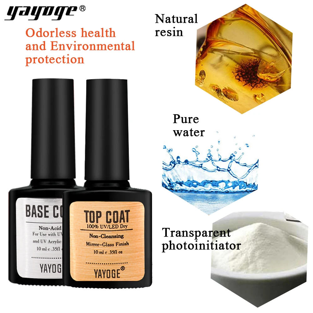 

YAYOGE 10ml Matt Matte Top Coat Seal Protect Dry Nail Gel Polish Lacquer UV LED soak off gel