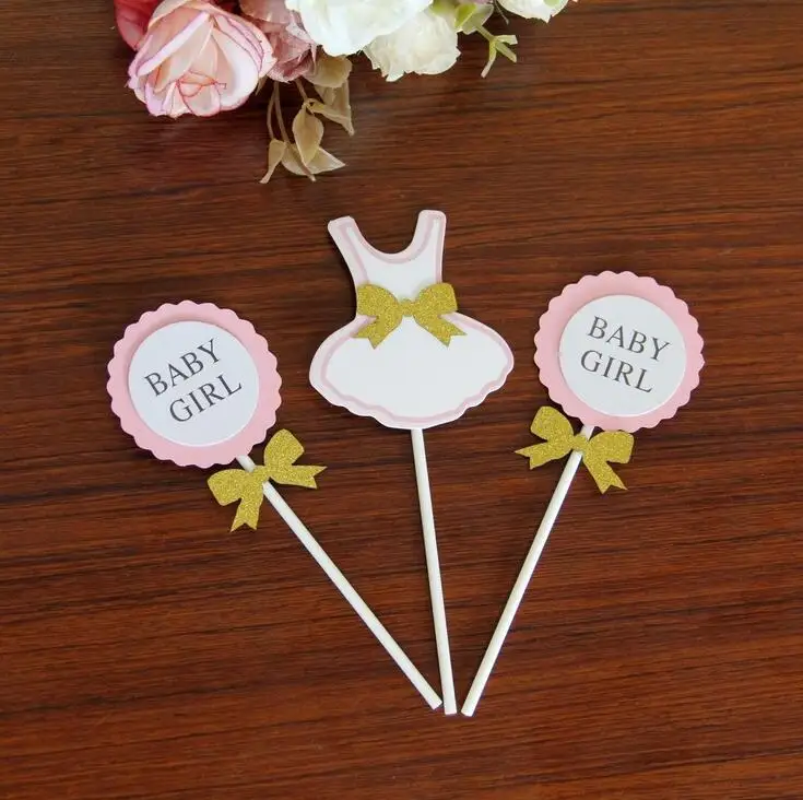 Babyshower голубой розовый принц и принцесса персонализированный набор для торта