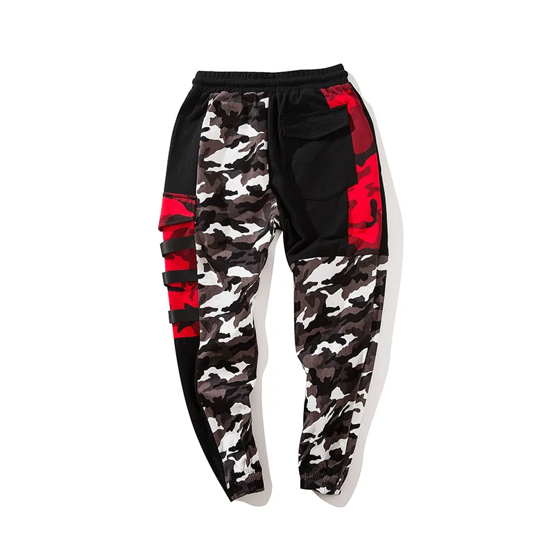 Novel ideas Camouflage Pants Men New Fashion Men's Multi Pockets Cargo Pants Mens Loose Sportwear Casual Pants Brand Clothing