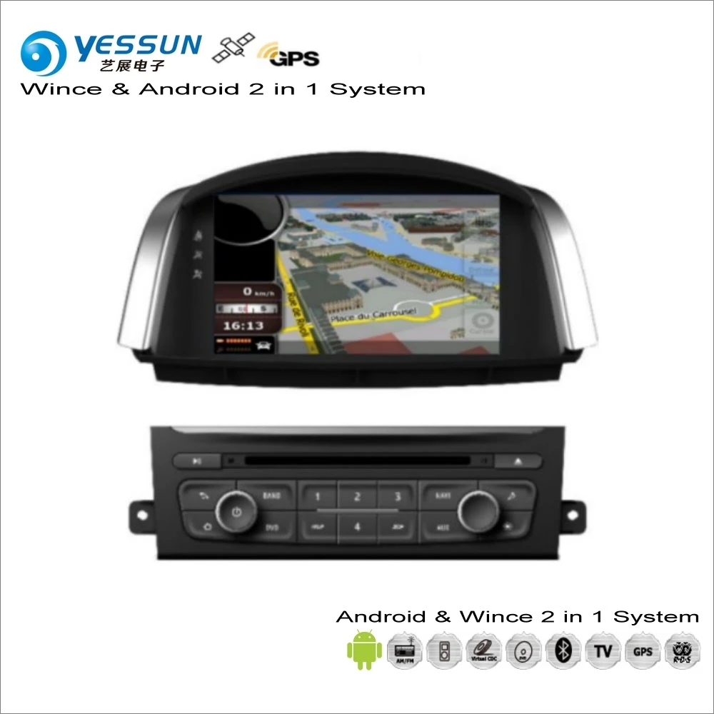 YESSUN для Renault Koleos/samsung QM5 2007~ автомобильный Android радио CD dvd-плеер gps Navi Навигация Аудио Видео Стерео система