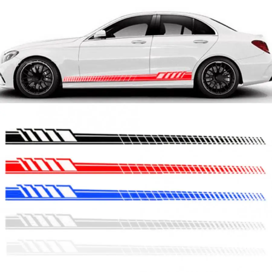 

D-707 Car Waist Side Skirt Stripe Vinyl Sticker DIY Decoration Auto Car Accessory Car Sticker Cover Car styling Universal