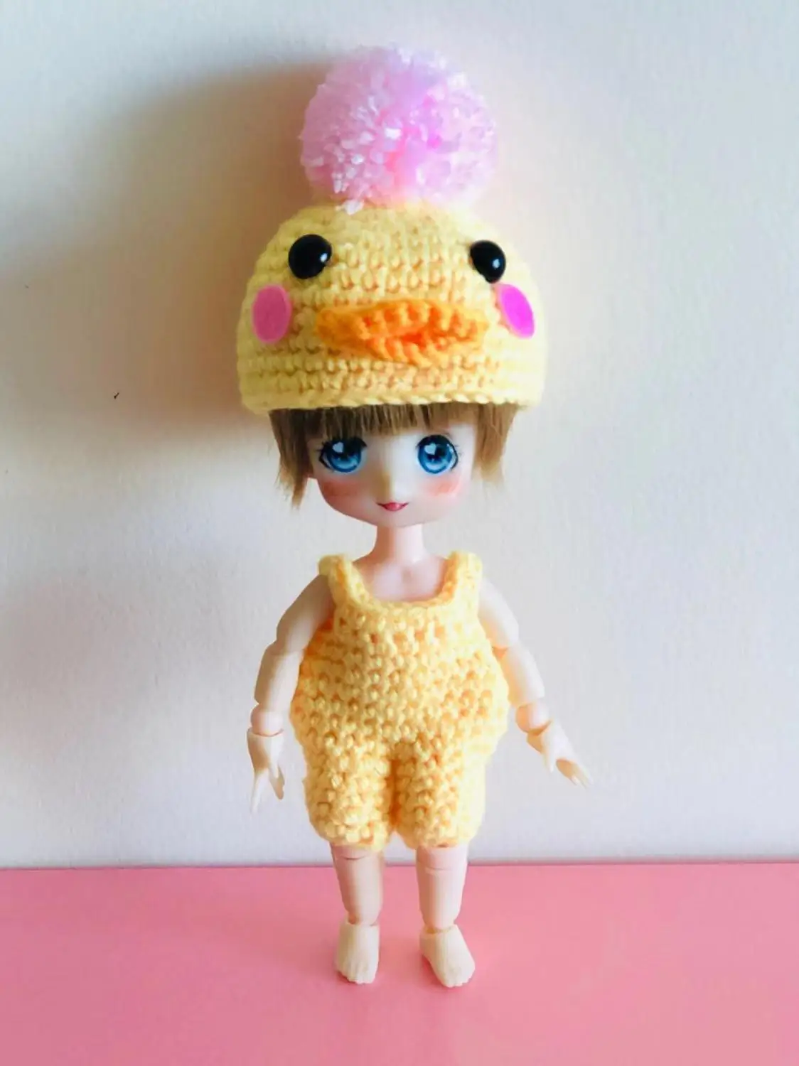 Obitsu OB11 BJD 11 см кукла игрушки 19 шарнир высокое качество китайская Кукла BJD шаровая шарнирная кукла модный подарок Маленькая желтая утка свитер - Цвет: Цвет: желтый
