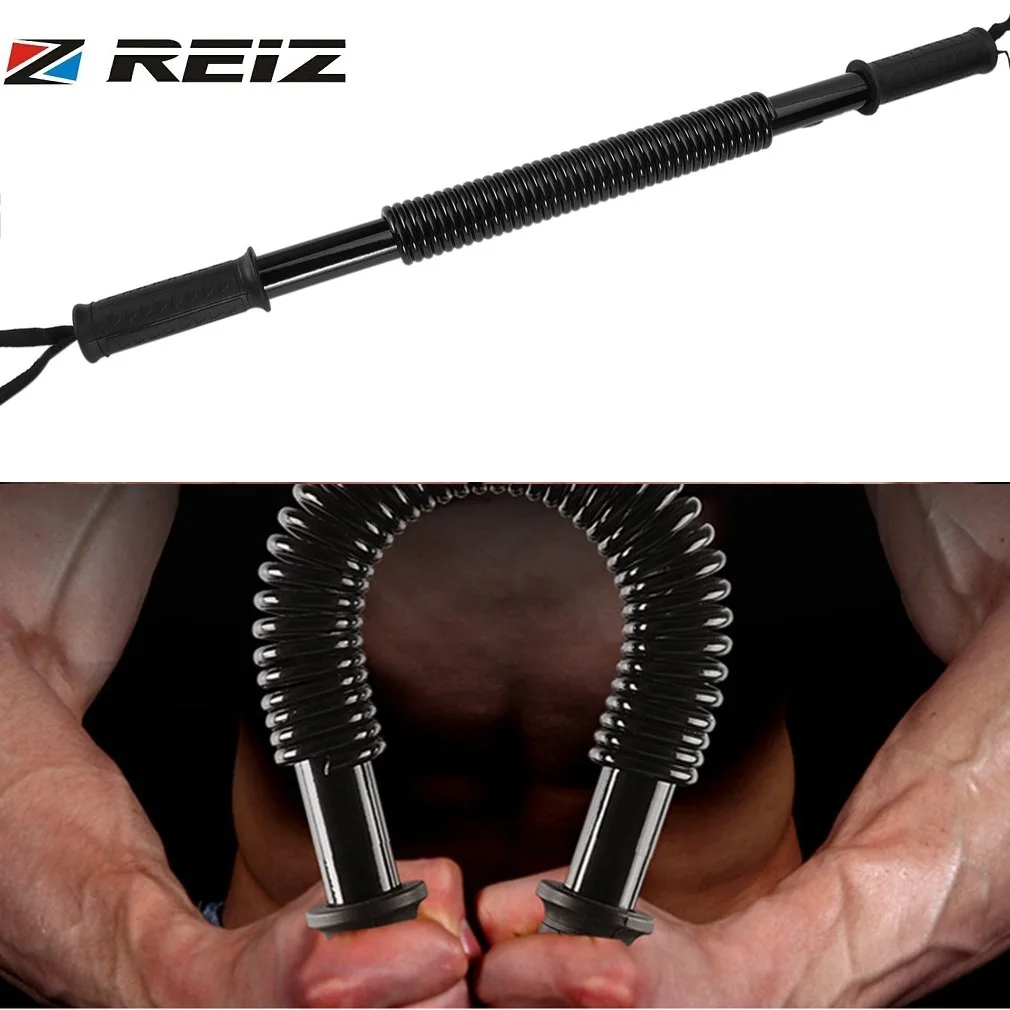 

REIZ Power Twister Bar Heavy 30kg Wrist Arm Forearms Chest Hand Grips Fitness Equipment Spring Strength Training Exerciser Bar