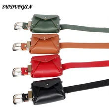 Роскошная брендовая поясная сумка для женщин из искусственной кожи, модная сумка с заклепками, поясная сумка, кожаная сумка для денег