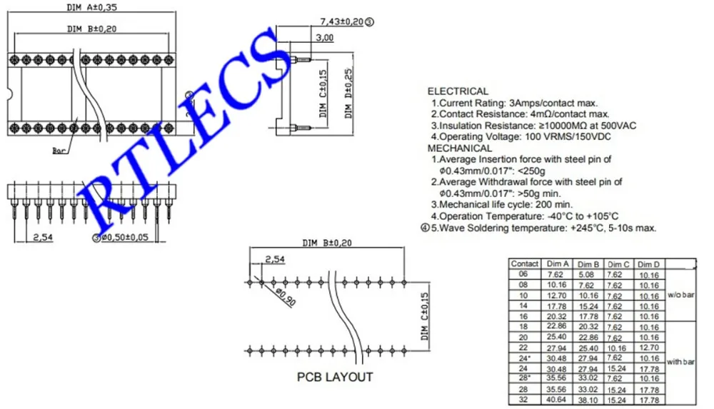 IC Socket Drawing