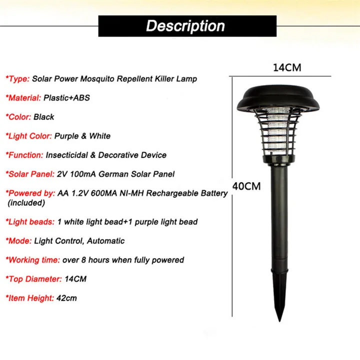 Solar Mosquito Killer Lamp 16