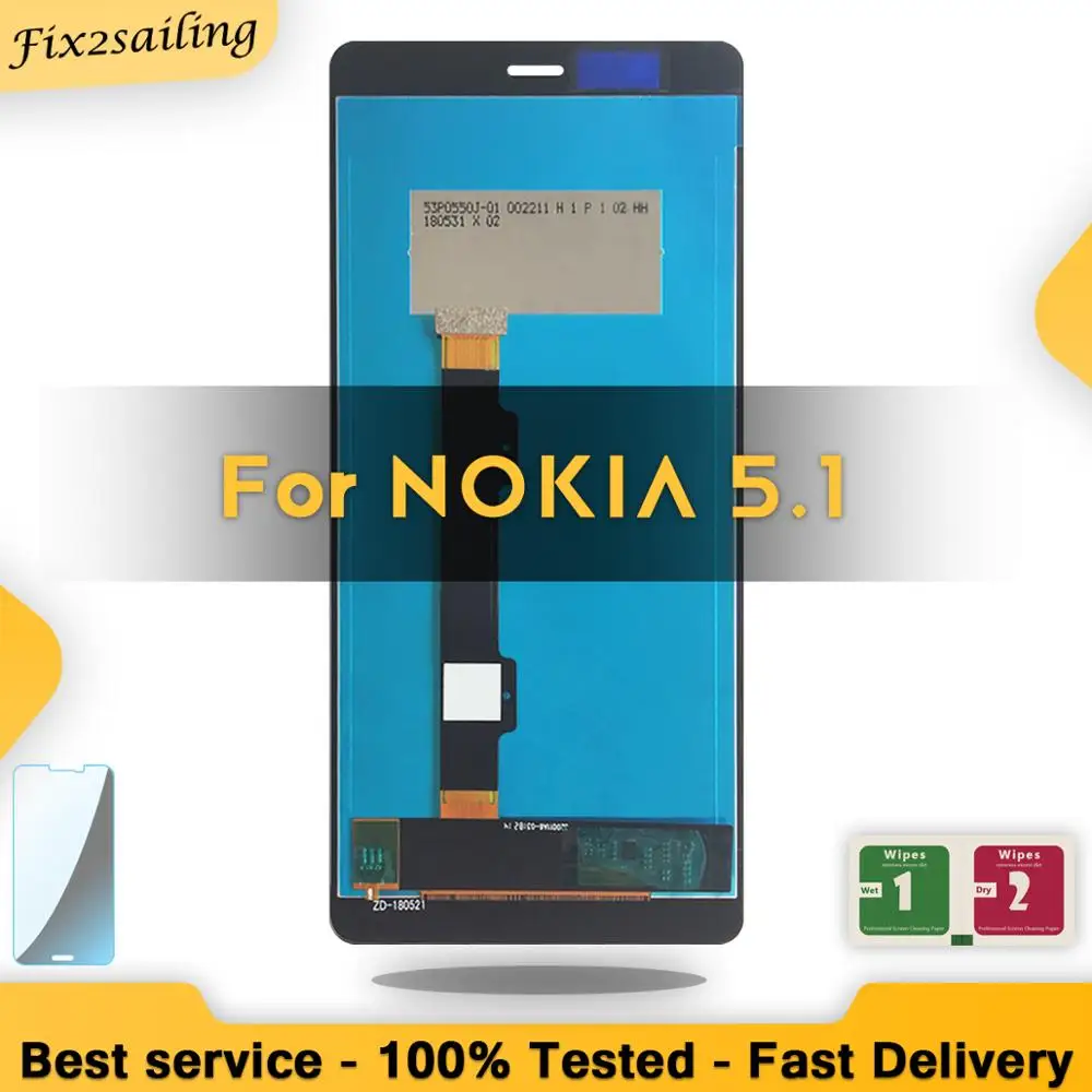 

5.5"LCD For Nokia 5.1 5 (2018) TA-1061 TA-1075 TA-1076 TA-1081 TA-1088 LCD Display Touch Screen Digitizer Assembly