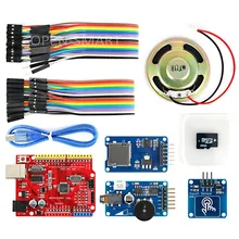 Wav Player Kit with UNO R3 Micro SD Card Touch Sensor Module and Speaker for Arduino Voice Broadcast