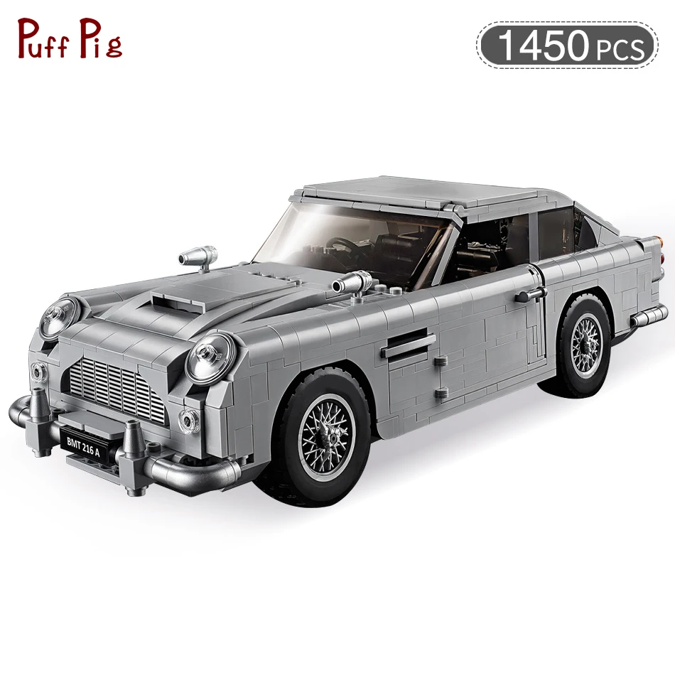 

1450pcs James Bond Astoning Martining DB5 JB 007 Car Model Building Blocks Compatible Legoe Technic Bricks DIY Toys For Children