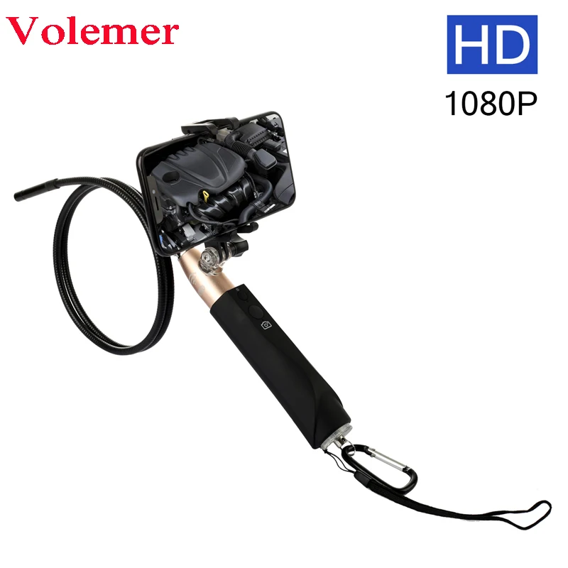 

Volemer F110 Wireless Connection Handle Endoscope 8mm HD Wireless USB endoscopio Waterproof Endoscope Car For Android IOS