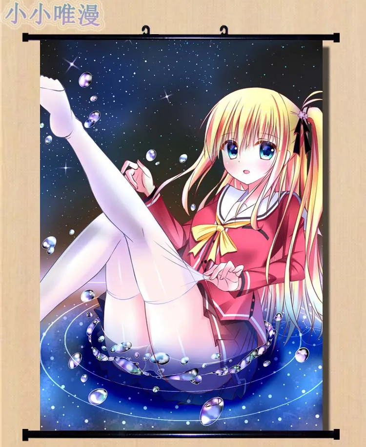 Японское аниме Charlotte Kurobane Misa & Otosaka Ayumi Tomori Nao домашний декор настенные прокрутки