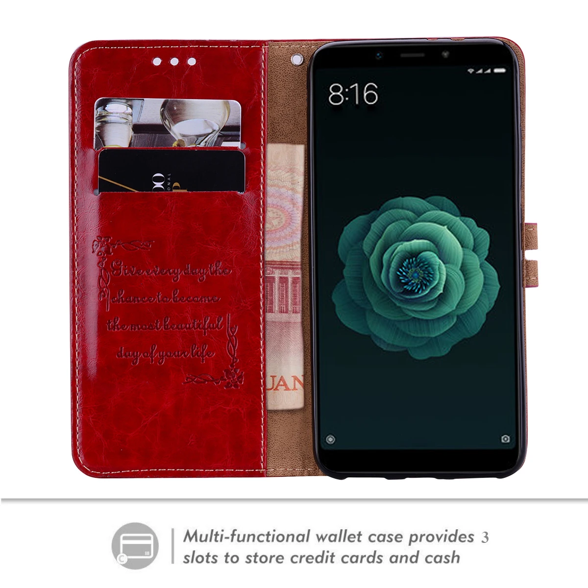  Leather Case For Xiaomi Redmi 3S 4X 4A Note 5A 5 Note 6 Pro 7 Plus S2 7 6A Mi 8 A1 A2 5X 6X F1 Flip - 33029318000