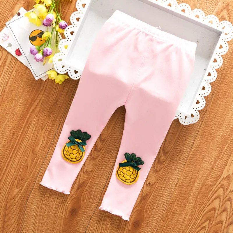 Новинка года, леггинсы для маленьких девочек милые эластичные теплые штаны с рисунками животных для новорожденных - Цвет: P