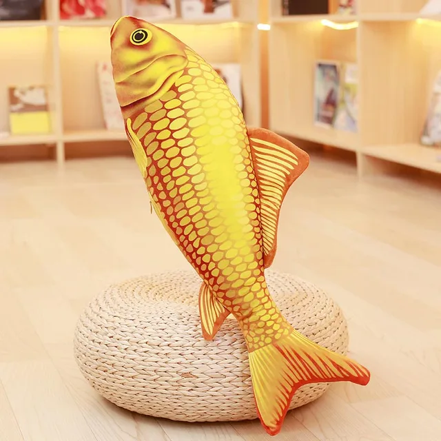 Koi Plush Toys Stuffed Soft Fish Doll Soft Koi Pillow Plush Goldfish Cushion Cat’s Toys