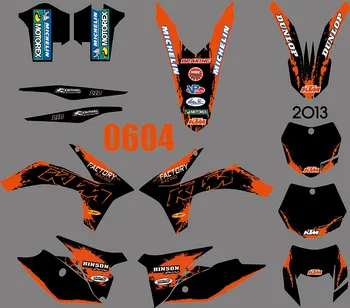 

3M 0604 Motorcycle Team Graphic & Backgrounds Decal Stiker Kits for KTM EXC 2012 2013 and for XC 2011