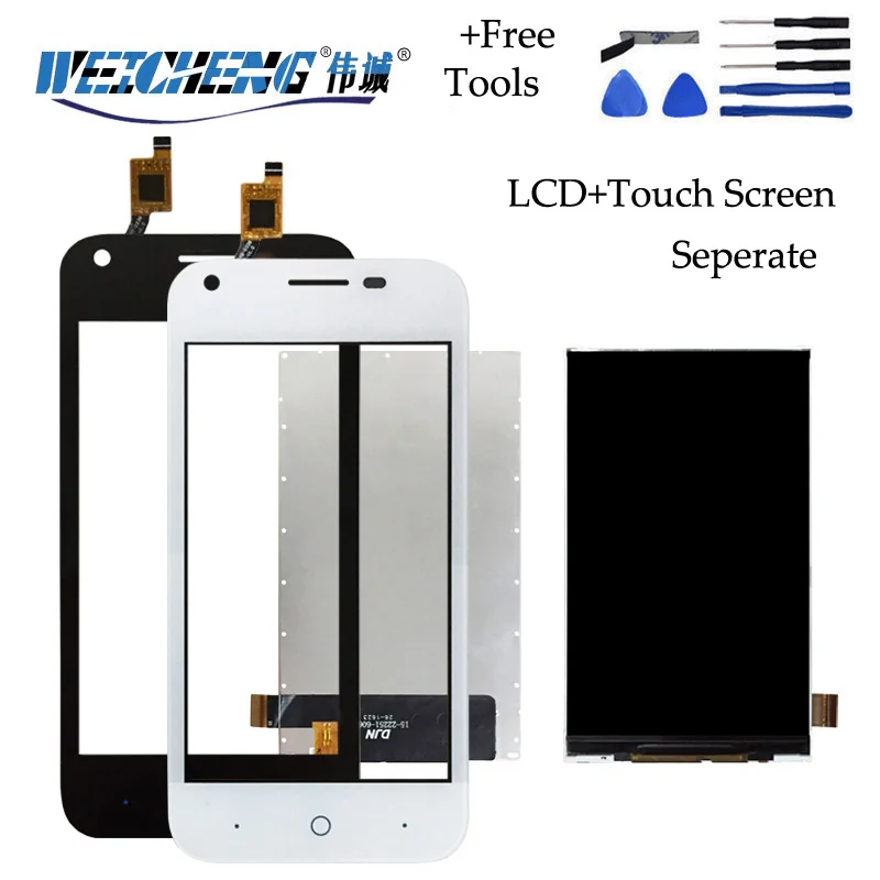 

WEICHEGN Mobile Phone Touch Panel Sensor Touchscreen For ZTE Blade L110 LCD Display Touch Screen Digitizer for lcds zte l110