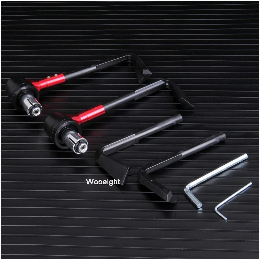 Wooieght Motorcycle CNC Anti Fall Brake Clutch Levers Handguard Hand Grips Handle Bar Protector For Bike Harley ATV Dirt Bike (1)