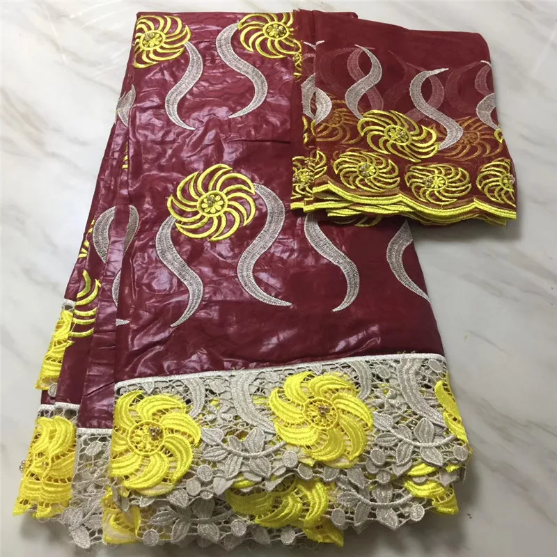 

African bazin riche getzner latest 2018 bazin riche embroidery with guipure lace African beaded bazin riche Fabric