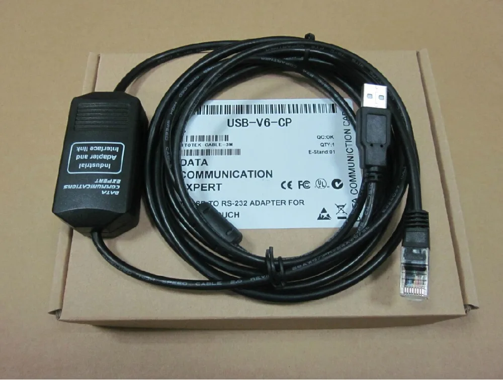 

Free shipping USB-V6CP Programming Cable for Hakko series PLC HMI ,V6CP USB Version