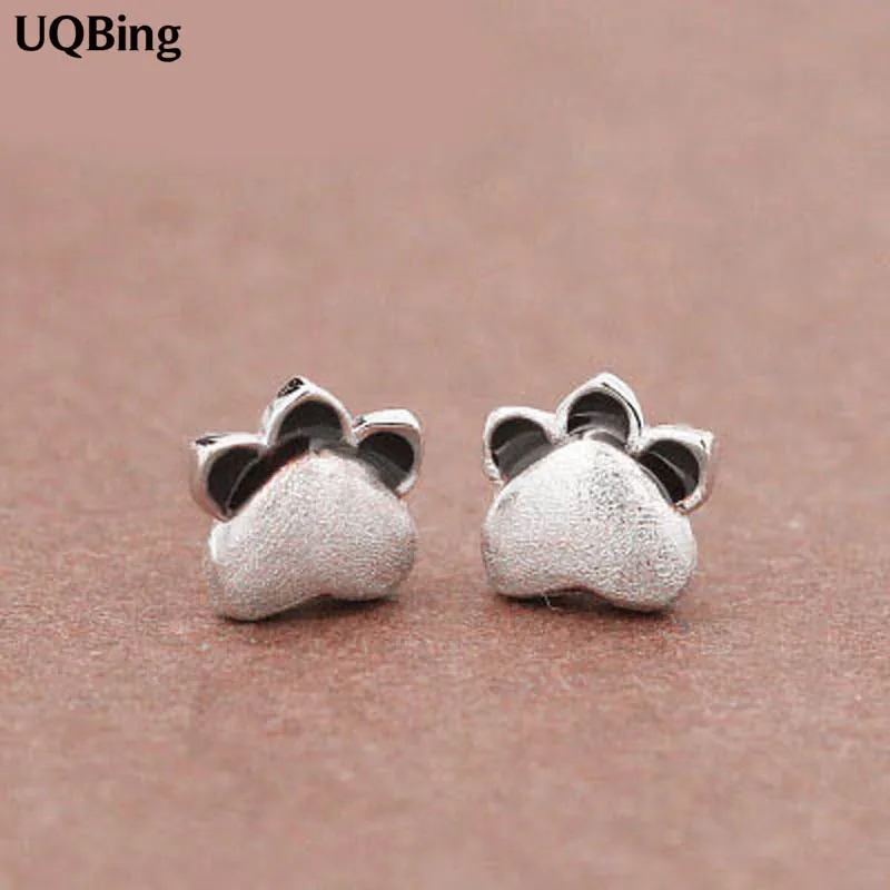 

2016 New Arrivals Fashion 925 Silver Cute Cat Stud Earrings Jewelry Pendientes Brincos Fashion Jewelry