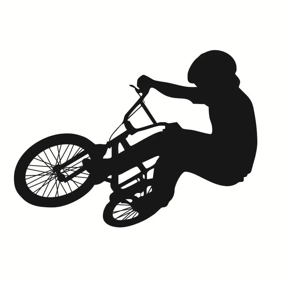 Виниловая наклейка на стену Sicker a kid ride bike Настенный дизайн для дома спальни