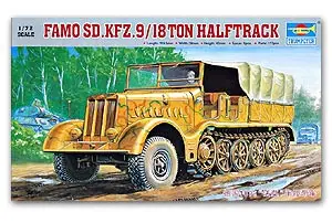 Trumpeter 1/72 масштабная модель 07203 Fama Kfz.9 18-тонный Полугусеничный тяжеловесный