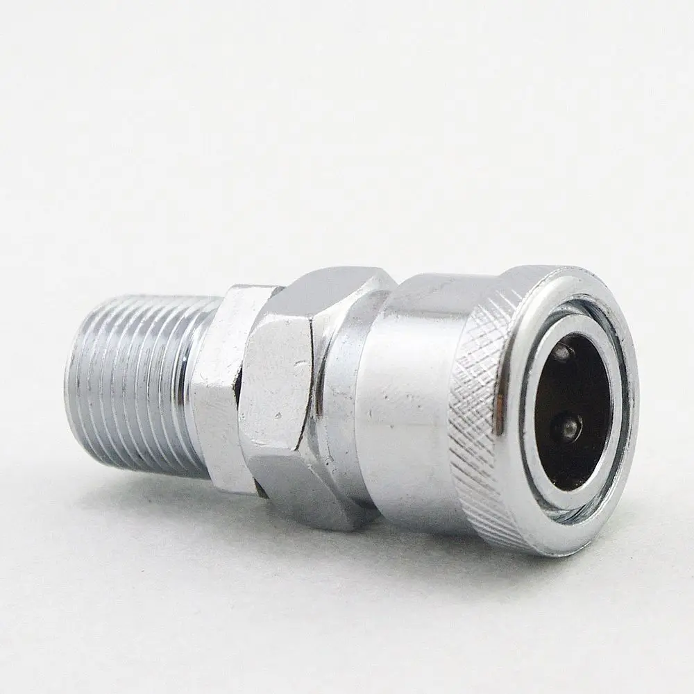 

2PCS 1/4"Male BSPT Air Compressor Hose Quick Coupler Socket Connector
