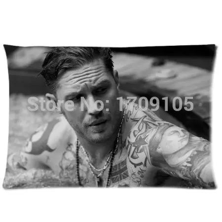 

Tom Hardy Personalized Roomy Zippered Pillow Case 20x30 (One Side)