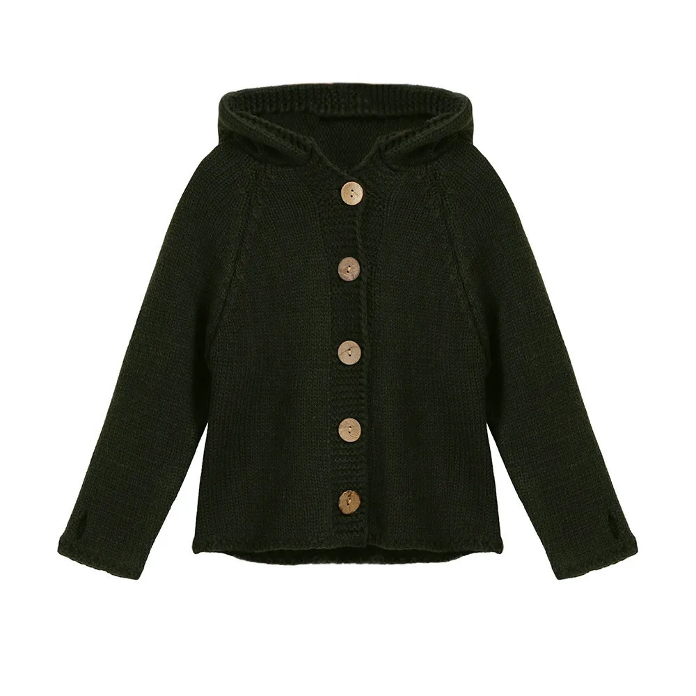 New autumn winter sweater Toddler Girls Kids Baby Sweater Hooded Knit