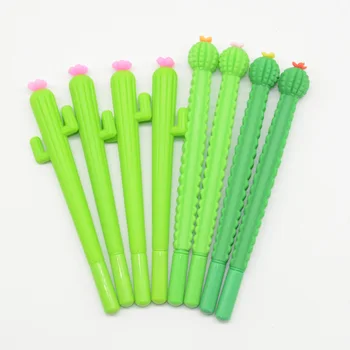 

4 Pcs / Set gel pen cactus lapices Succulents kalem Kawai caneta stationary canetas papelaria material escolar school tools