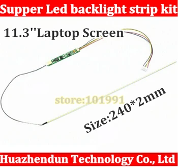 

3pcs 240mm Adjustable brightness led backlight strip kit,Update 11.3inch laptop ccfl lcd to led panel screen