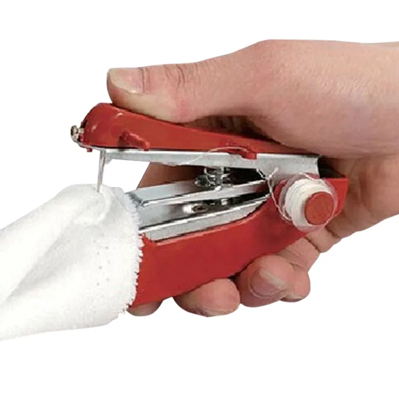 DIY Red Color Multifunctional Home Use Mini Sewing Machine Manual Custom Easy Hand Sewing Machine DIY Red Color Multifunctional Home Use Mini Sewing Machine Manual Custom Easy Hand Sewing Machine