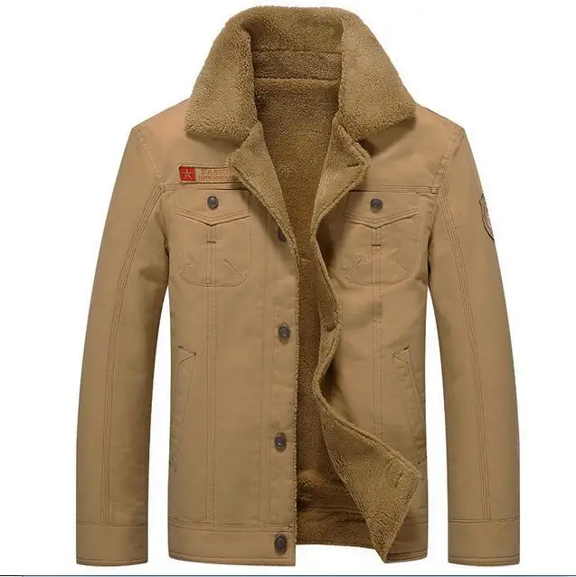 Зимняя мужская куртка в стиле милитари, верхняя одежда, тактическая куртка пилота ВВС, мужская куртка-бомбер с меховым воротником, джинсовые пальто, 5XL jaqueta masculino