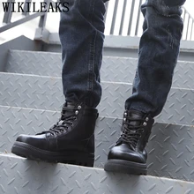 Зимняя обувь; мужские военные ботинки; мужские ботинки; зимние ботинки из натуральной кожи; Мужская обувь; Повседневная Роскошная обувь; zapatos de hombre bona bot erkek