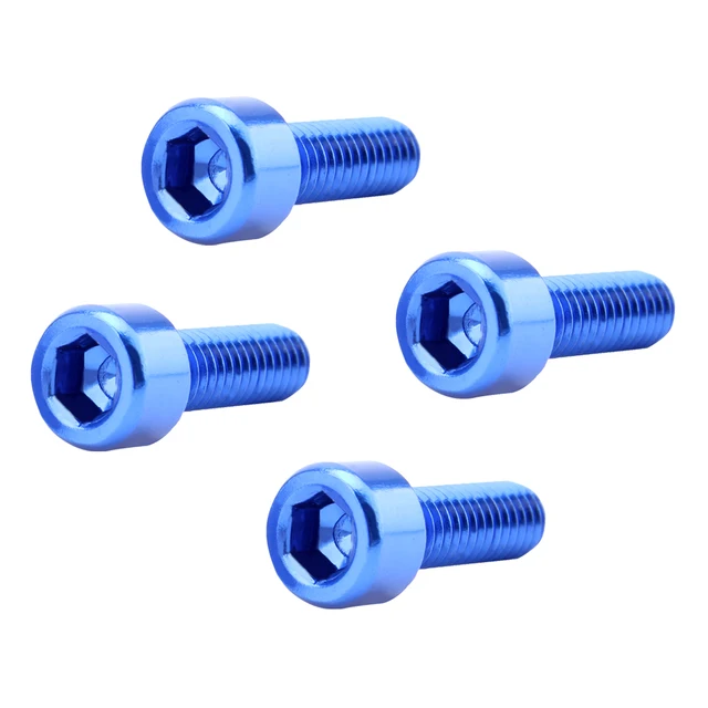 4 Pieces Water Bottle Cage Bolts Holder Screws Hex Socket Screws Aluminum Alloy Bicycle Accessories 7 Colors 5