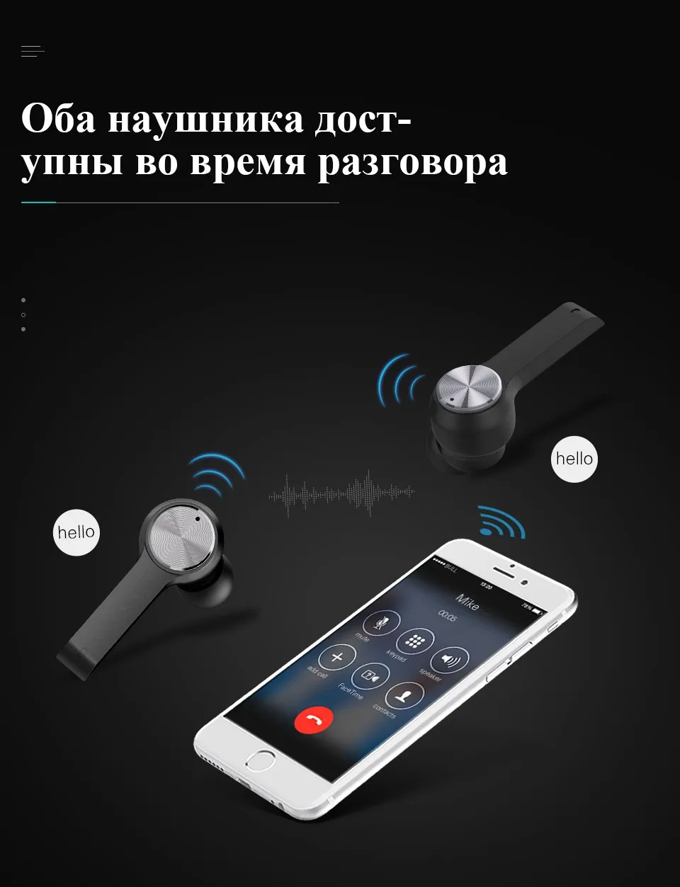 T10 True Беспроводной наушники СПЦ Bluetooth 5,0 наушники с двойной микрофон Touch Управление стерео Hifi 5 часов воспроизведения auriculares