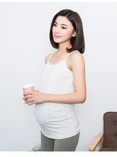 New Cotton Bottoming Shirt Pregnancy Clothes Maternity Camisole Sleeveless Halter Strap Vest Tanks Tops Camis For Pregnant Women