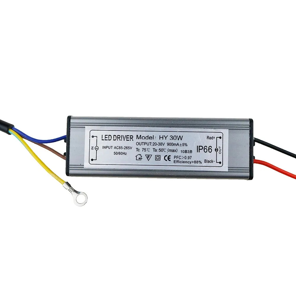 Светодиодный драйвер 10W20W 30 Вт, 50 Вт, ручная сборка Питание 24V DC 20-40V освещение Трансформатор для светодиодный лампы прожектора 300mA 600mA 900mA 1500mA JQ