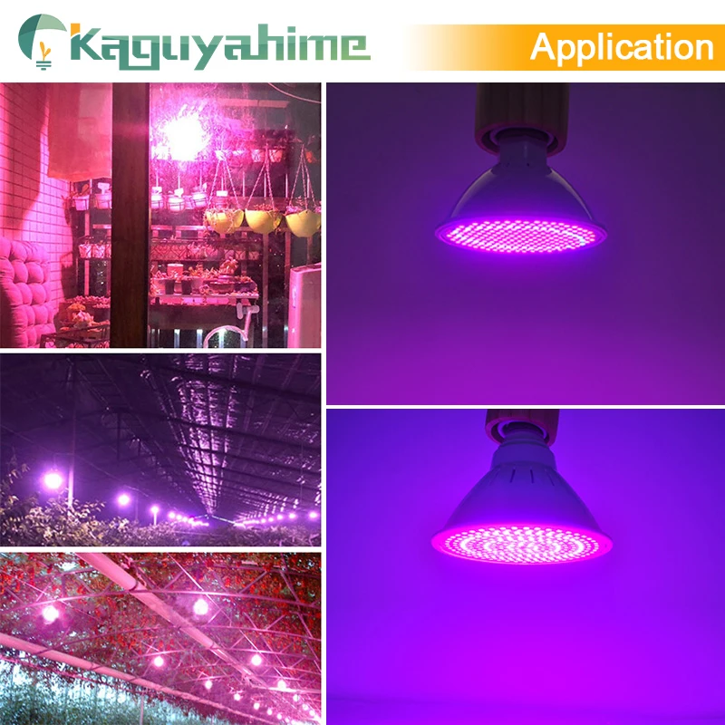Kaguyahime роста/теплый/холодный 3 Вт~ 15 Вт E27 светодиодный Grow светильник завод светильник полный спектр 85-265 V/220 V 110V для выращивания растений, лампа УФ ИК